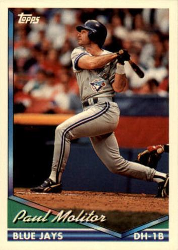 1994 Topps Baseball Paul Molitor #540 PSA 9