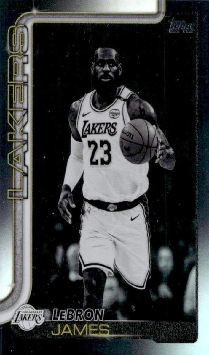2025 Topps Basketball Blackout LeBron James #150