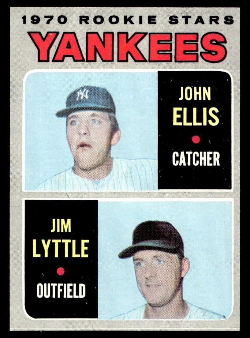 1970 Topps Baseball Yankees Rookies #516 PSA 8