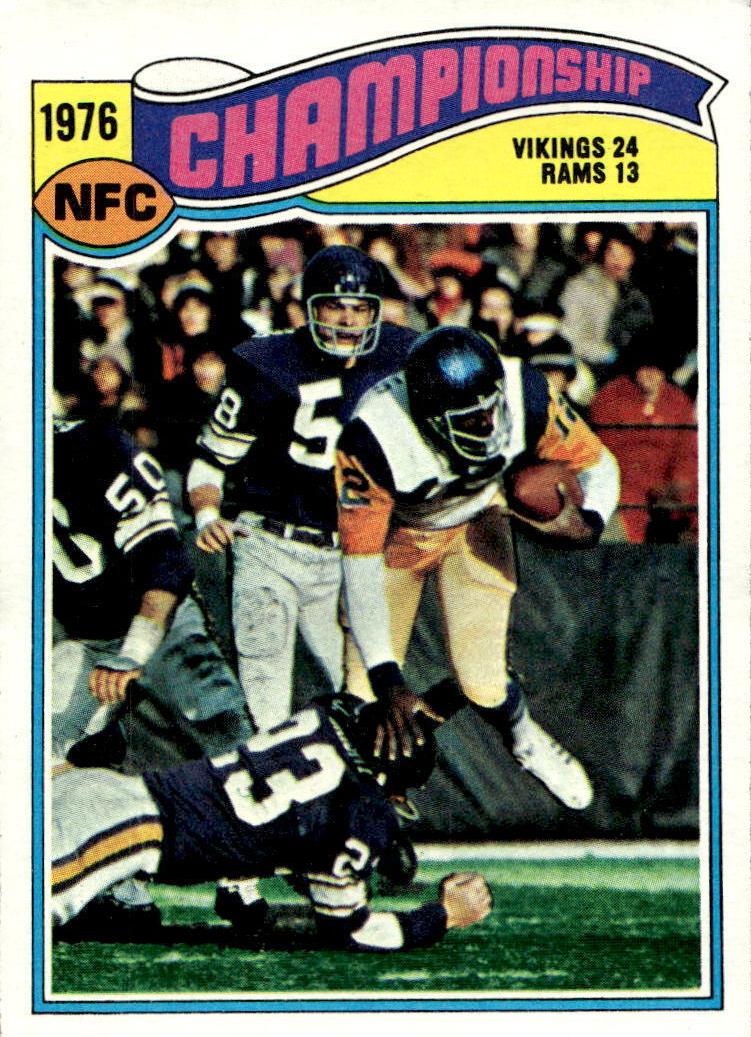 1977 Topps Football NFC Championship #527 PSA 7
