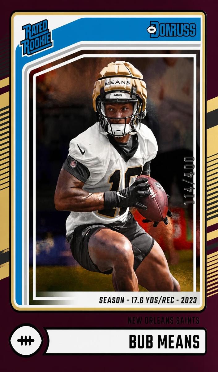 2024 Panini Donruss Football Press Proof Purple Bub Means #362
