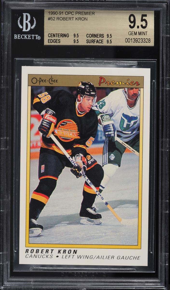 1990 O-Pee-Chee Premier Hockey Robert Kron #52 PSA 10