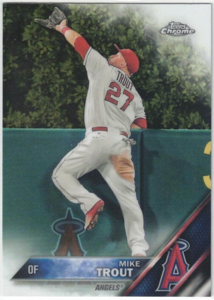2016 Topps Chrome Baseball Mike Trout #1 PSA 9
