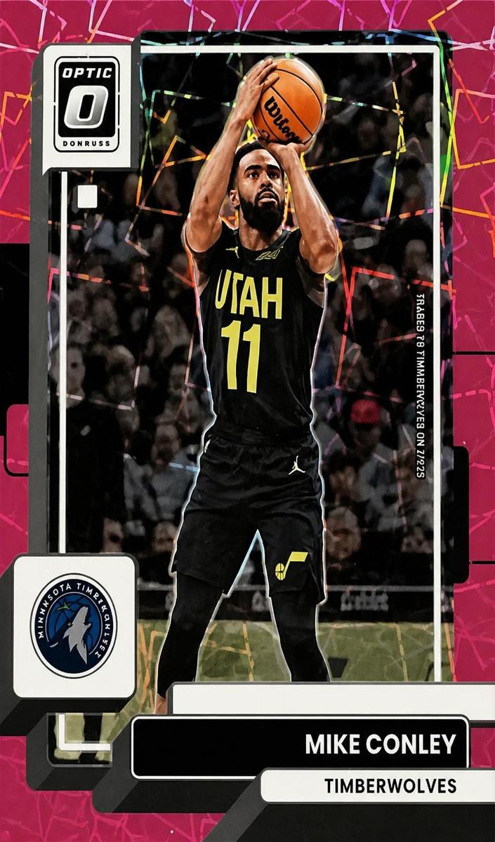 2022 Donruss Optic Basketball Pink Velocity Mike Conley #40