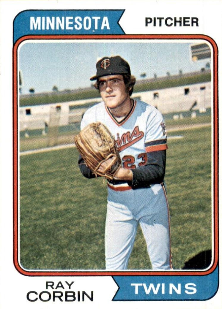 1974 Topps Baseball Ray Corbin #296 PSA 8.5