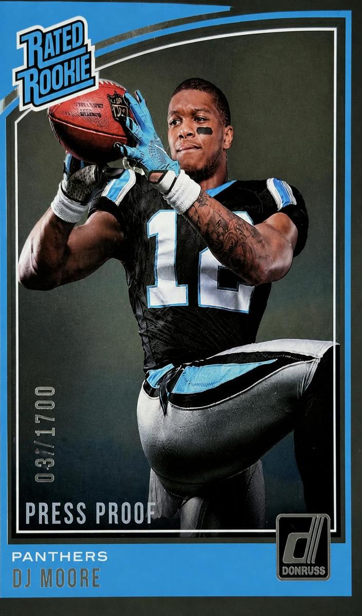 2018 Panini Donruss Football Press Proof Silver DJ Moore #316
