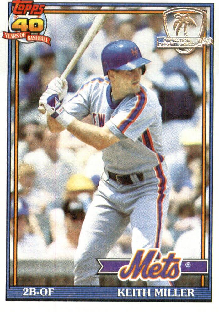 1991 Topps Baseball Keith Miller #719