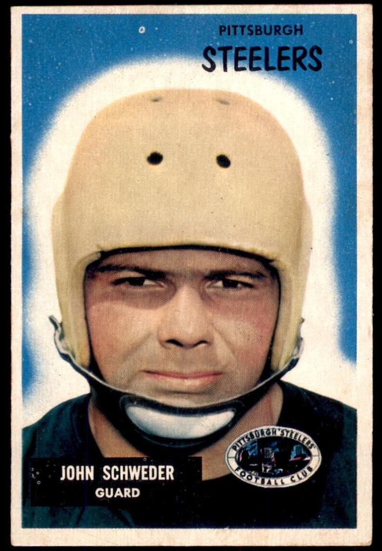 1955 Bowman Football John Schweder #130 PSA 6