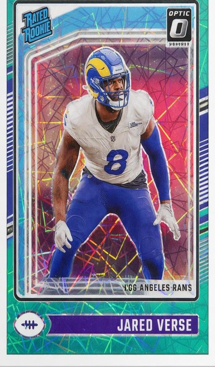 2024 Donruss Optic Football Green Velocity Jared Verse #242 PSA 10