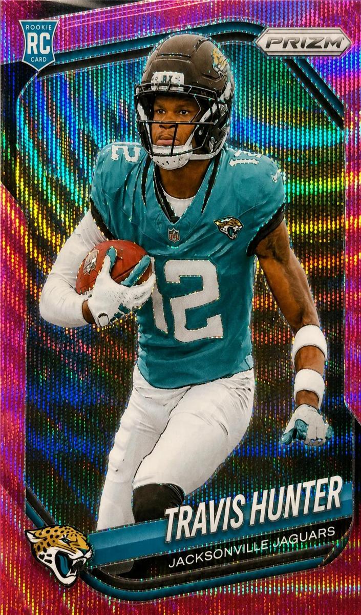 2025 Panini Prizm Football Pink Wave Travis Hunter #301