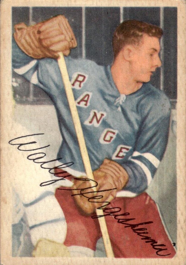 1953 Parkhurst Hockey Wally Hergesheimer #67 PSA 8