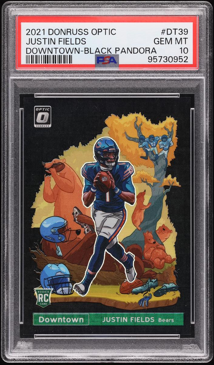 2021 Donruss Optic Football Black Pandora Justin Fields #DT-39