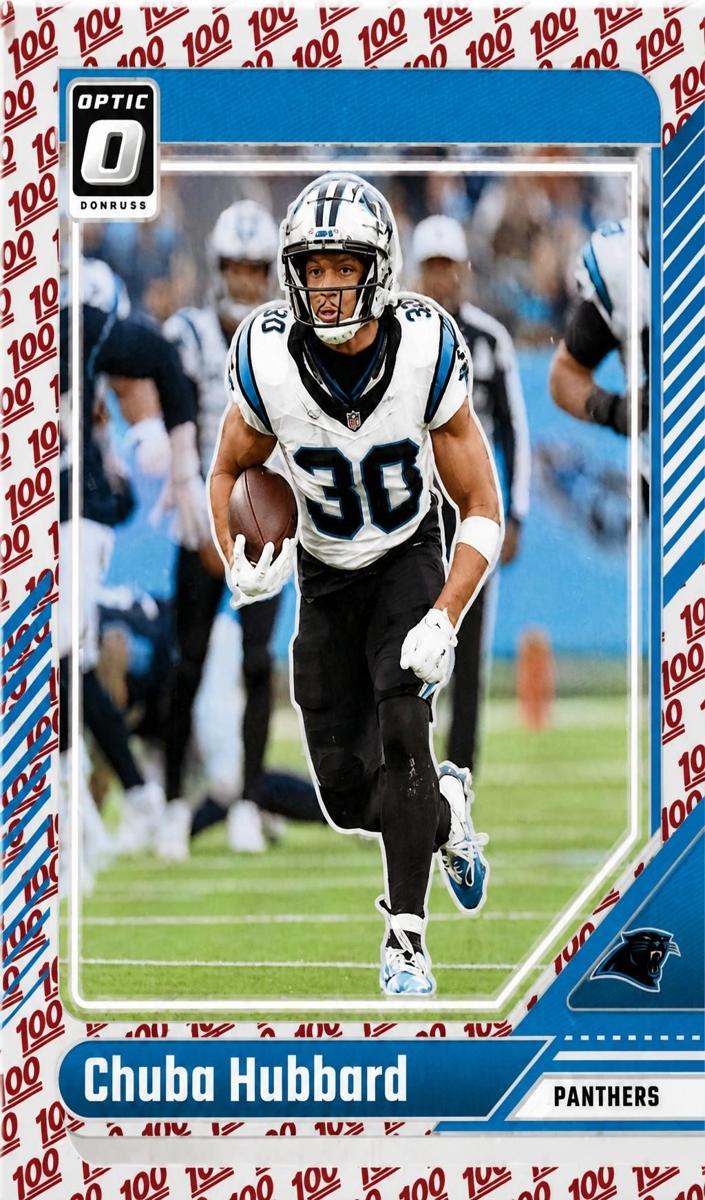2024 Donruss Optic Football One Hundred Chuba Hubbard #28