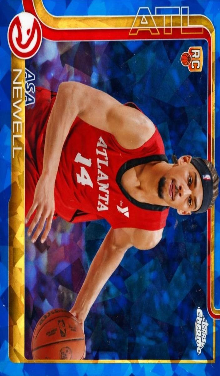 2025 Topps Chrome Sapphire Basketball Asa Newell #273