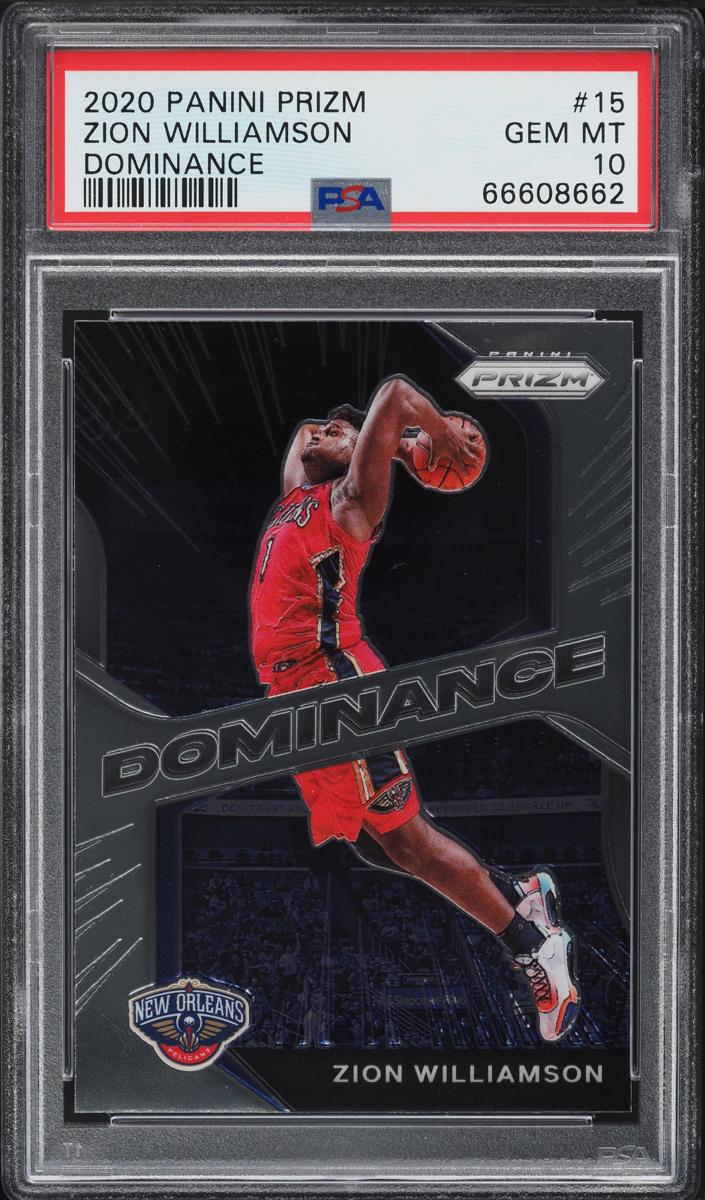 2020 Panini Prizm Basketball Zion Williamson #15 PSA 10