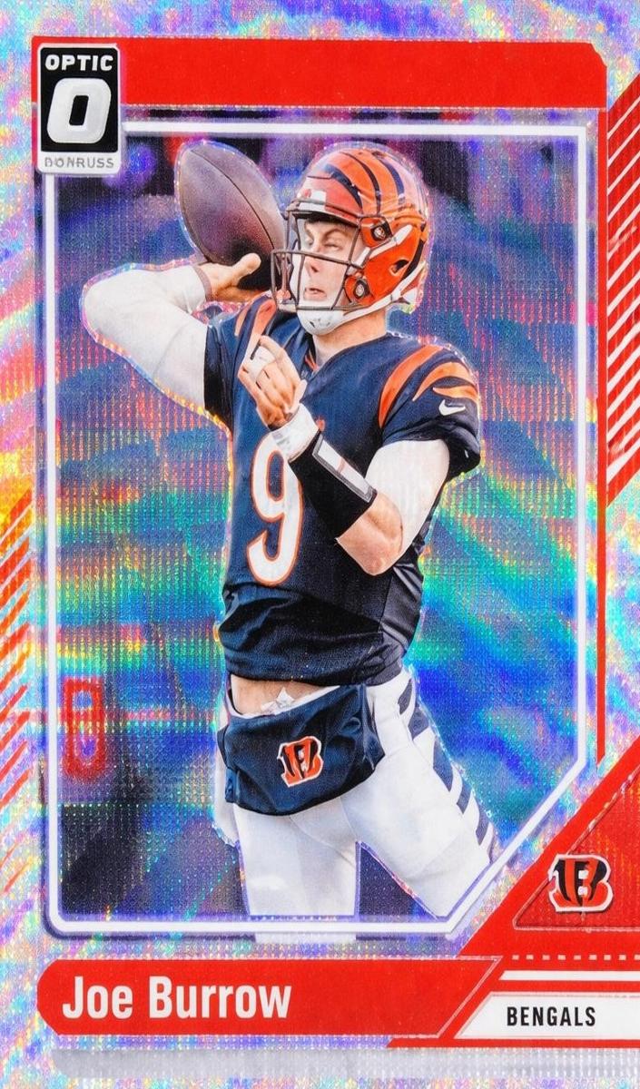 2024 Donruss Optic Football Wave Joe Burrow #38 PSA 9
