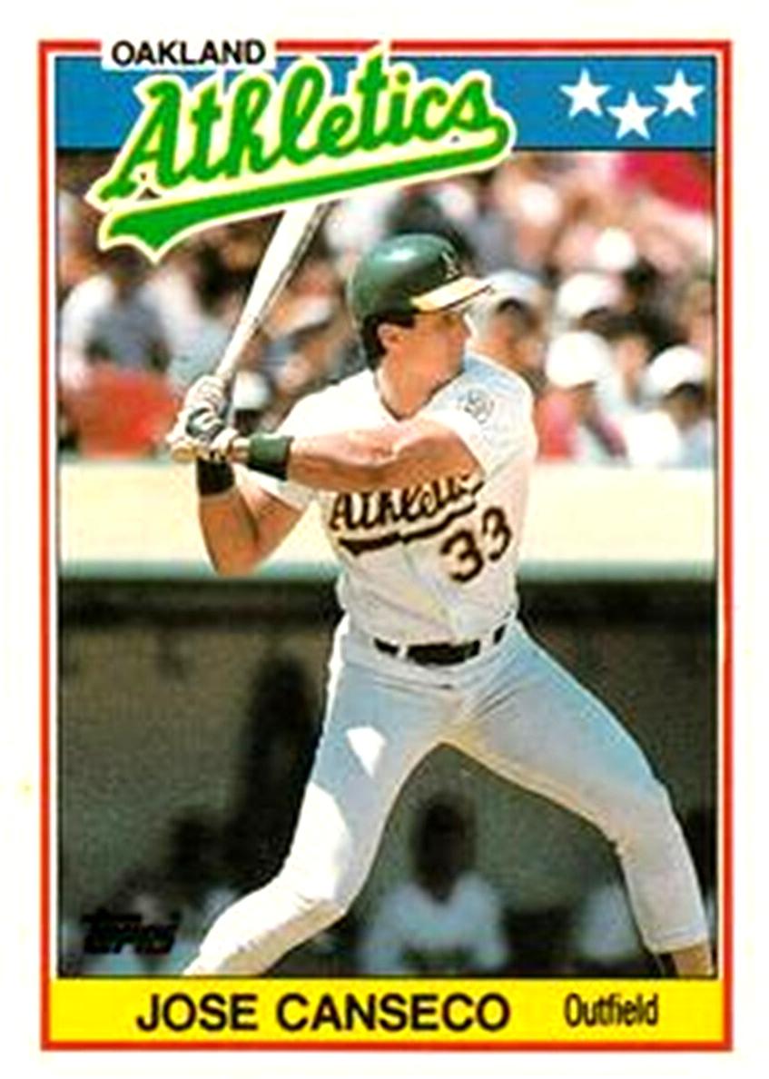 1988 Topps UK Minis Baseball Jose Canseco #10