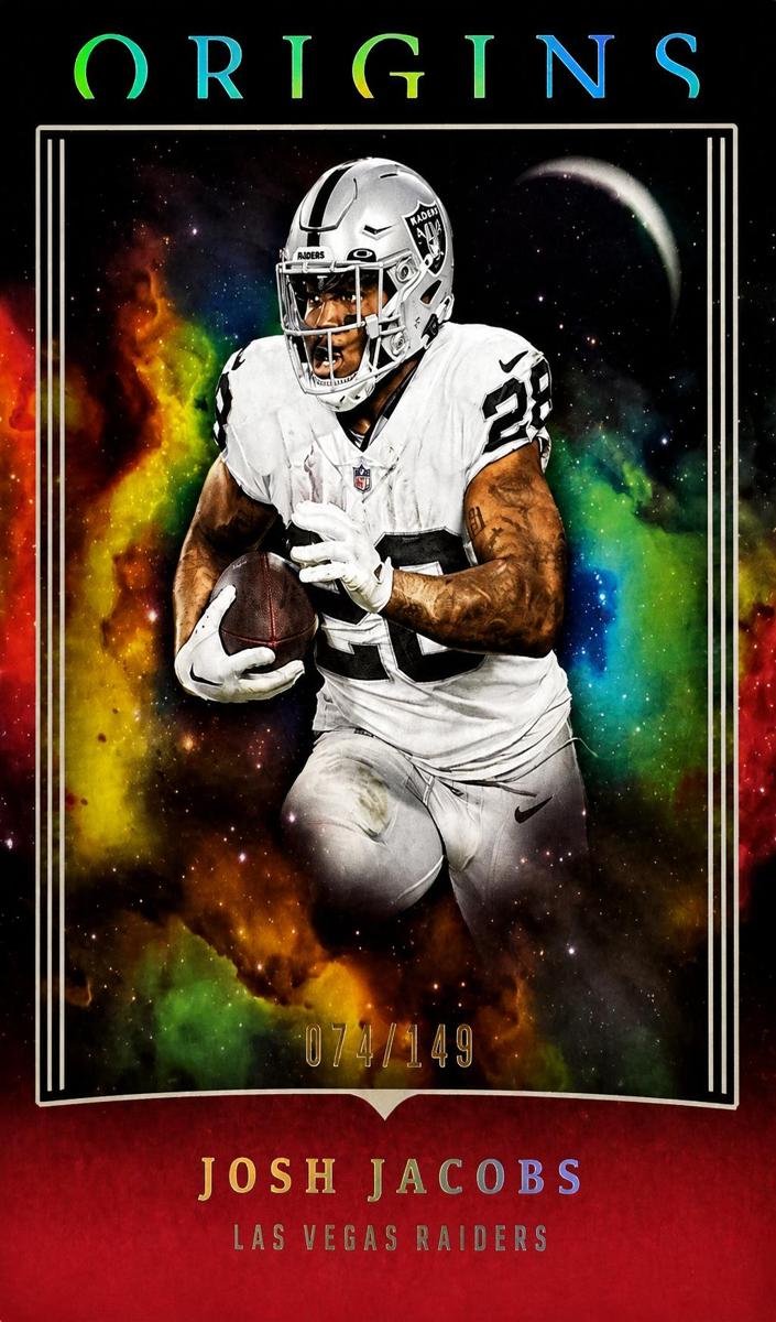 2023 Panini Origins Football Red Josh Jacobs #60