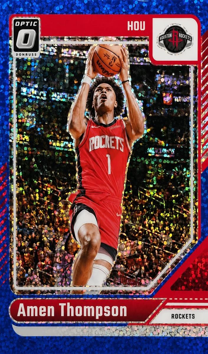2024 Donruss Optic Basketball Blue Sparkle Amen Thompson #169