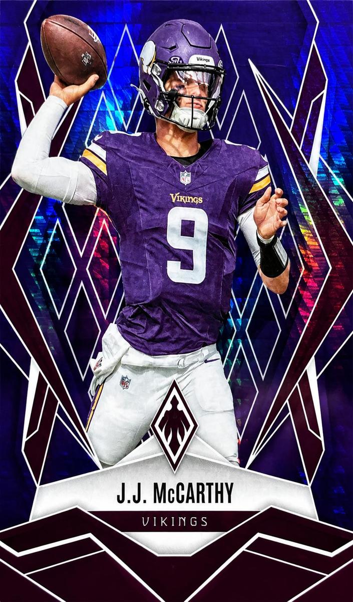 2025 Panini Phoenix Football Purple Winter J.J. McCarthy #38