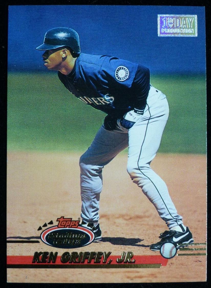 1993 Topps Stadium Club Baseball 1st Day Production Ken Griffey Jr. #707 PSA 10