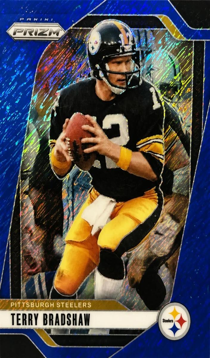 2024 Panini Prizm Football Blue Shimmer Terry Bradshaw #246