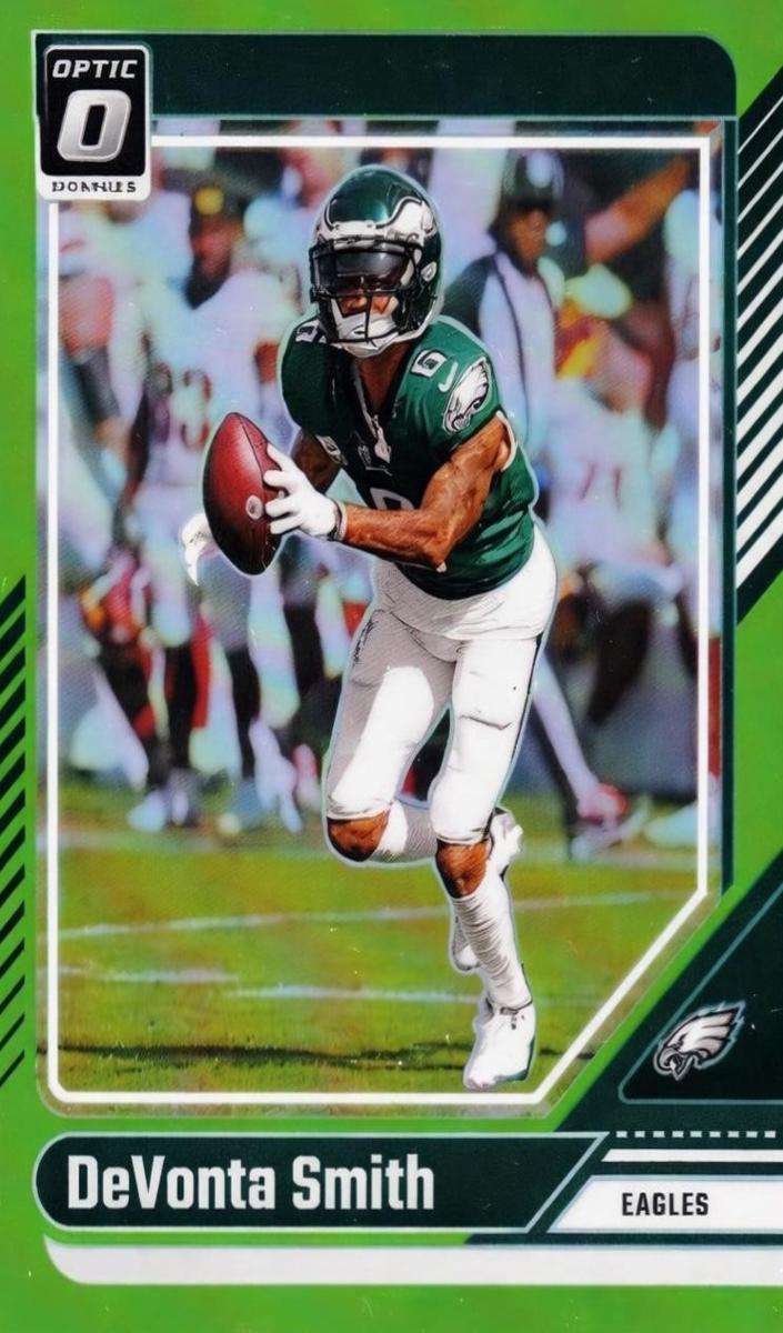 2024 Donruss Optic Football Lime Green DeVonta Smith #161