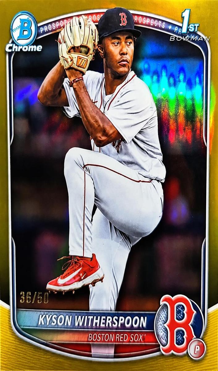 2025 Bowman Draft Chrome Baseball Gold Refractor Kyson Witherspoon #BDC-29 PSA 10