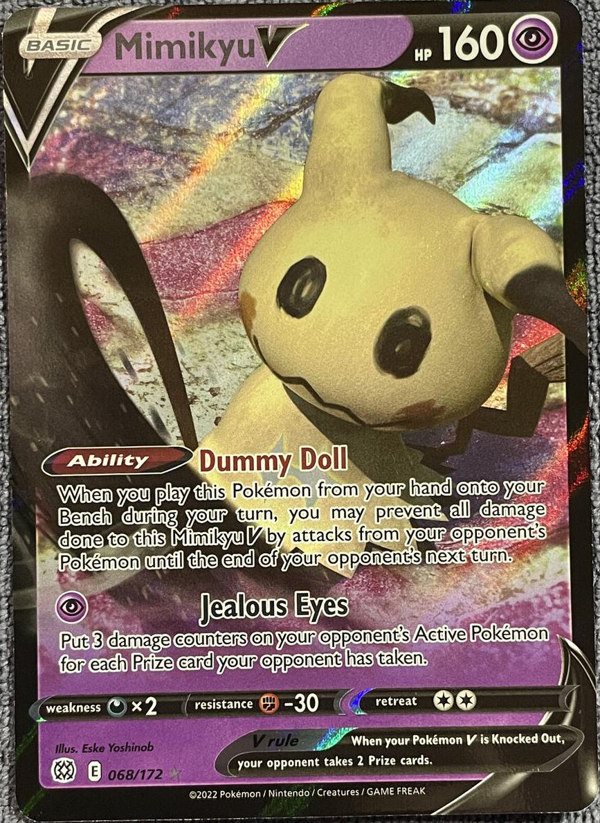 2022 Pokemon Brilliant Stars Mimikyu #68 CGC 9.5