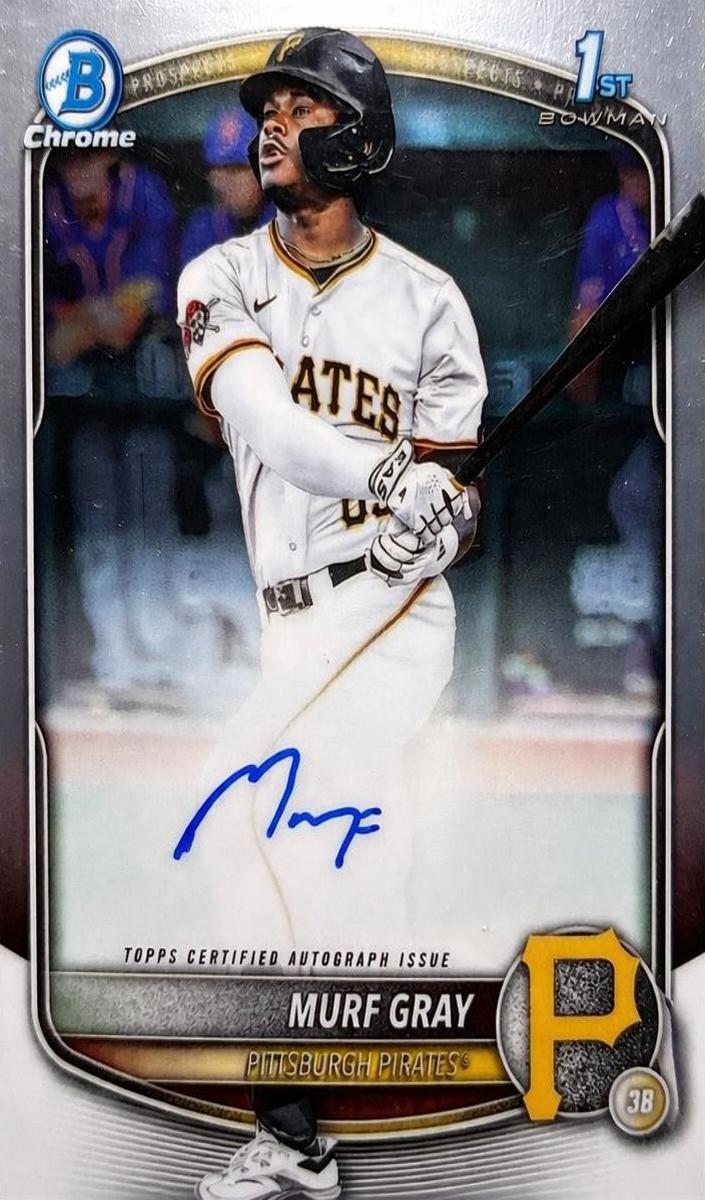2025 Bowman Draft Chrome Baseball Murf Gray #CPA-MG PSA 10
