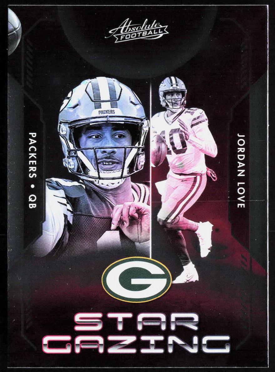 2023 Panini Absolute Football Spectrum Green Jordan Love #SG-8 PSA 9