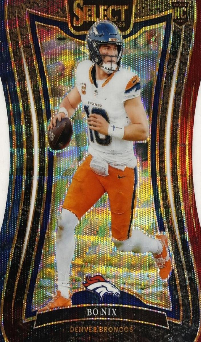 2024 Panini Select Football Tri-Color Bo Nix #382 PSA 9