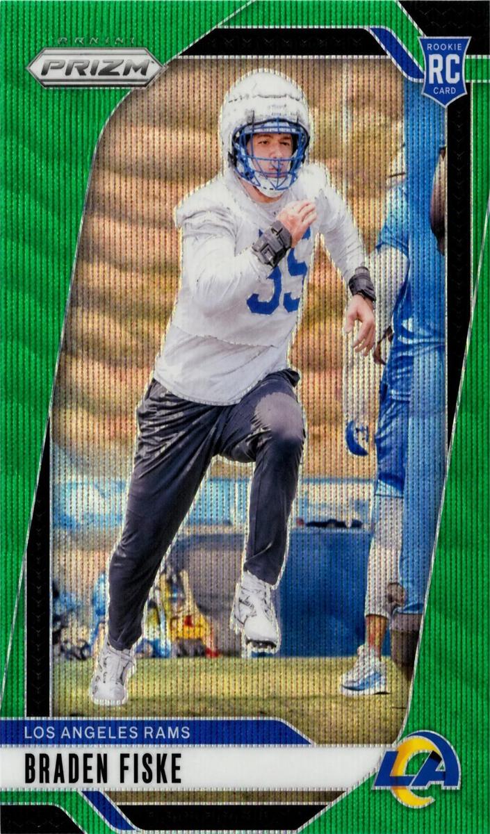 2024 Panini Prizm Football Green Wave Braden Fiske #310