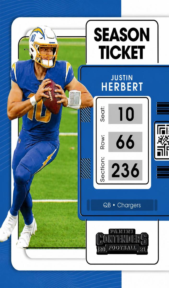 2021 Panini Contenders Football Justin Herbert #51