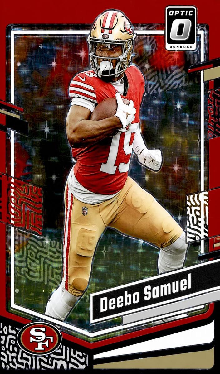 2023 Donruss Optic Football Purple Stars Deebo Samuel #170 PSA 9
