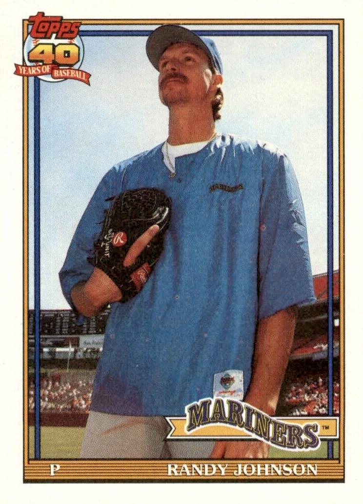 1991 Topps Baseball Randy Johnson #225