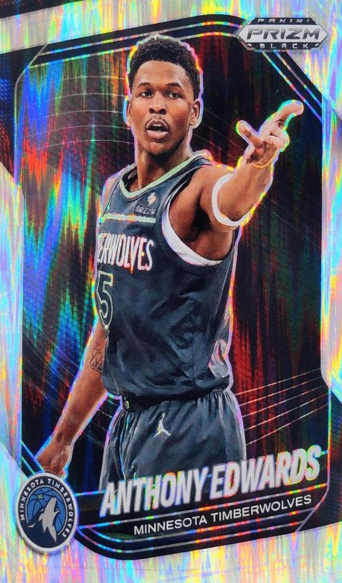 2024 Panini Prizm Black Basketball Skewed Anthony Edwards #17