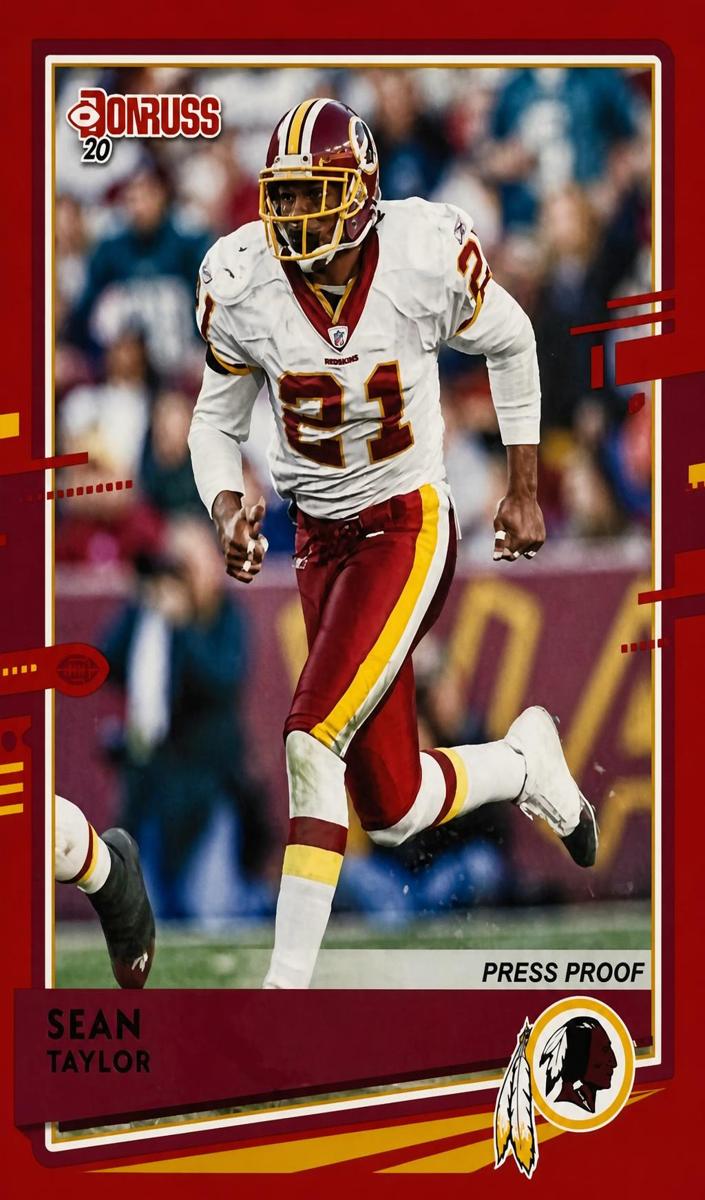 2020 Panini Donruss Football Press Proof Red Sean Taylor #244