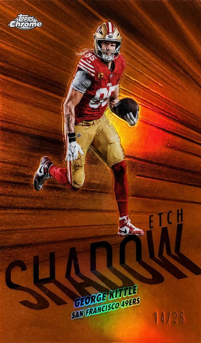 2025 Topps Chrome Football Orange Refractor George Kittle #SE-30