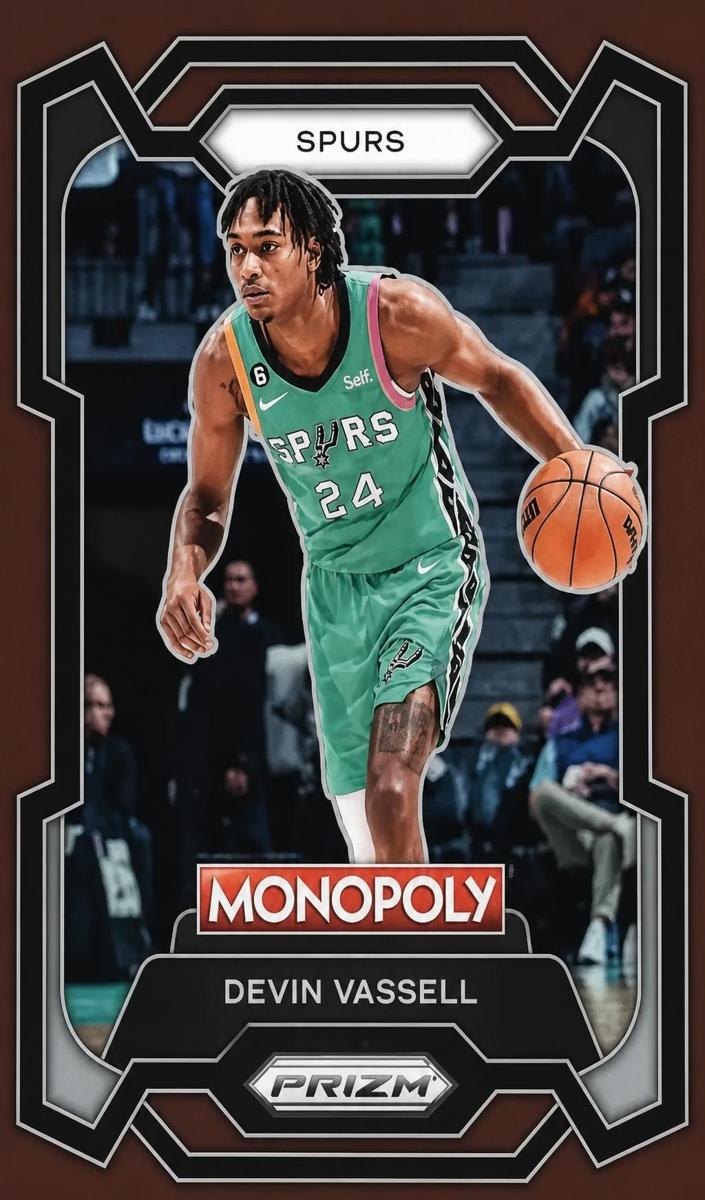 2023 Panini Prizm Monopoly Basketball Brown Devin Vassell #80