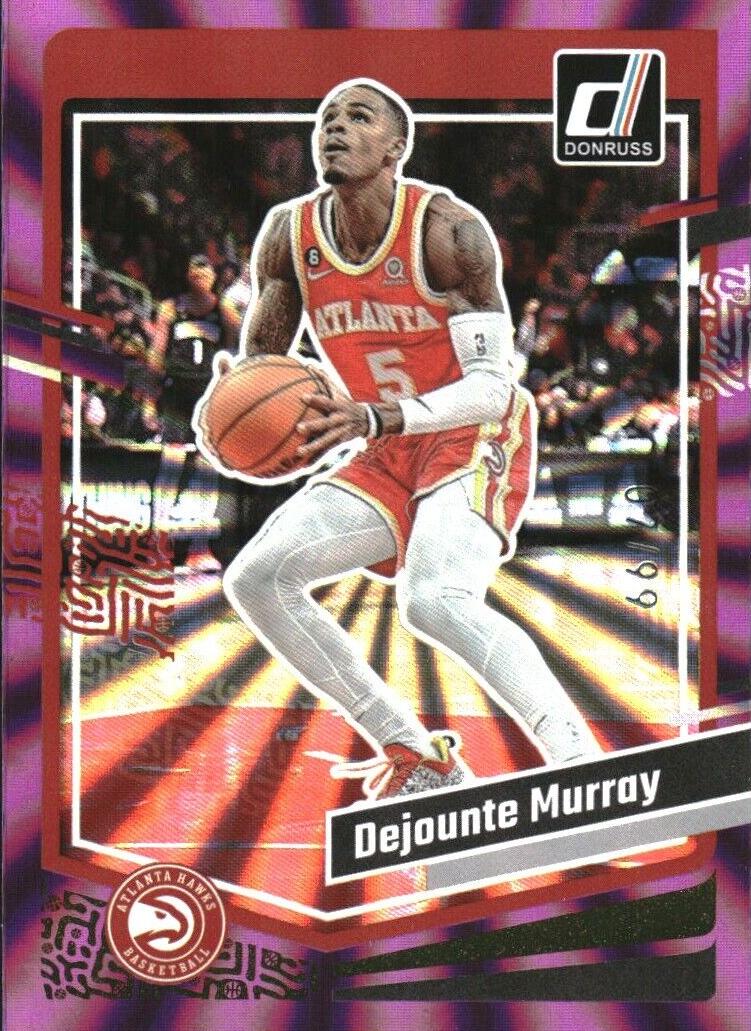 2023 Panini Donruss Basketball Holo Purple Laser Dejounte Murray #31