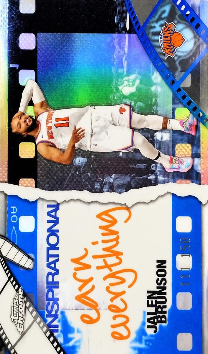 2025 Topps Chrome Basketball Blue Refractor Jalen Brunson #IP-12
