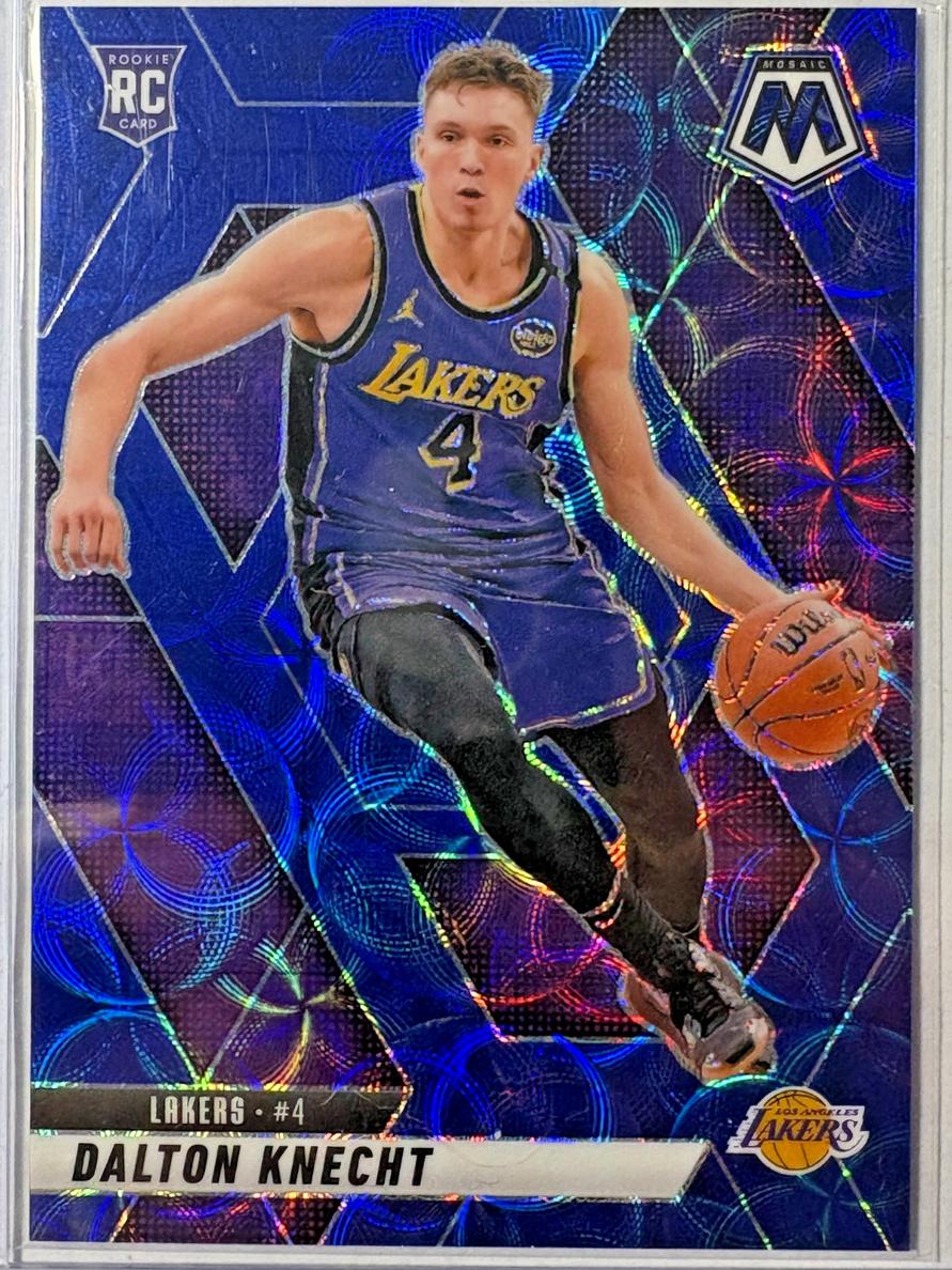 2024 Panini Mosaic Basketball International Blue Dalton Knecht #238 PSA 8