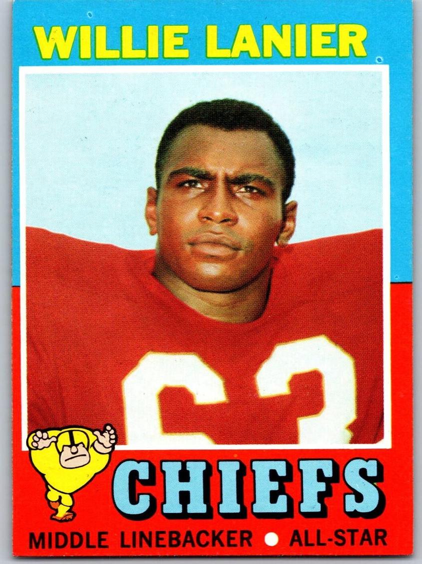 1971 Topps Football Willie Lanier #114 PSA 7.5