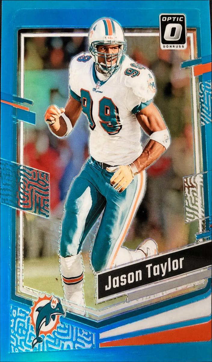 2023 Donruss Optic Football Aqua Jason Taylor #115