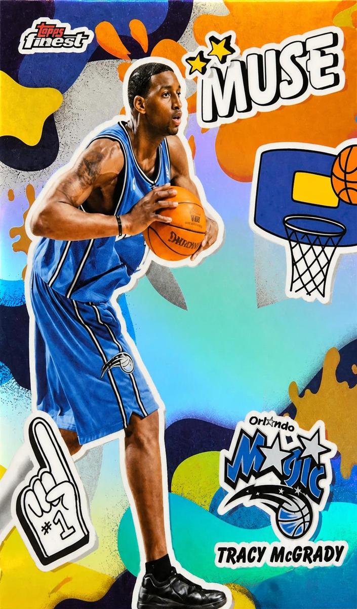 2025 Topps Finest Basketball Refractor Tracy McGrady #M-9