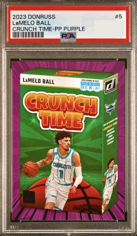2023 Panini Donruss Basketball Press Proof Purple LaMelo Ball #5 PSA 9