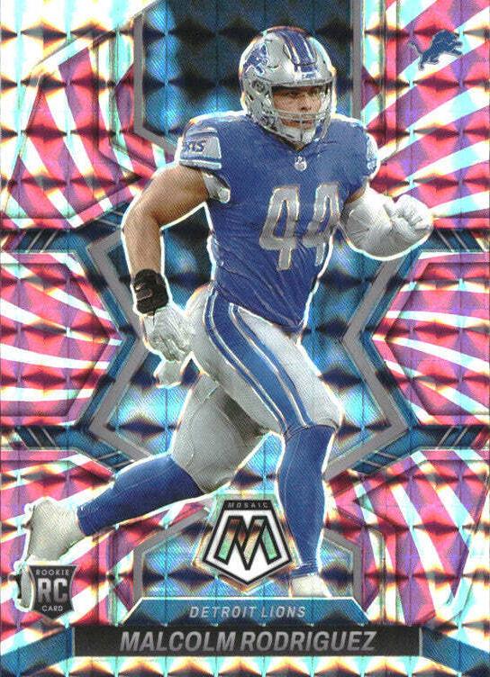 2022 Panini Mosaic Football Pink Swirl Malcolm Rodriguez #400 PSA 10