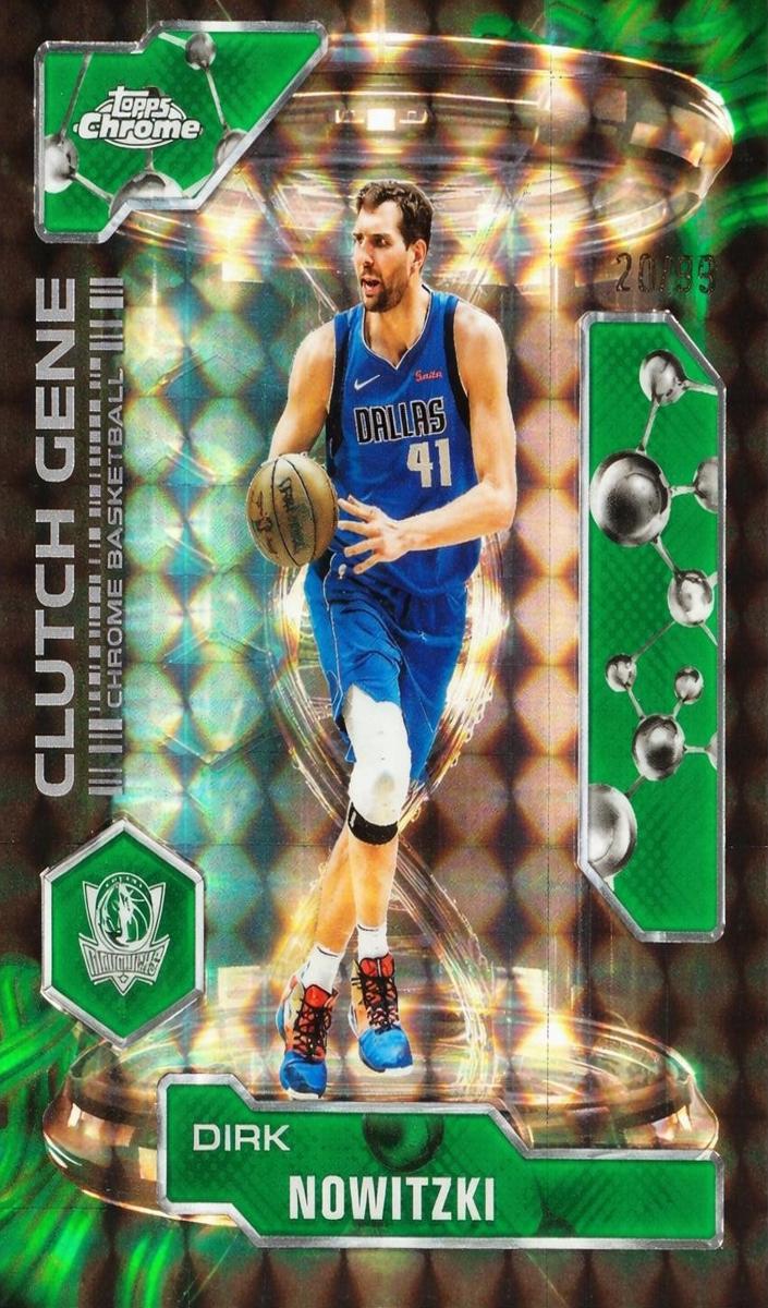2025 Topps Chrome Basketball Geometric Green Refractor Dirk Nowitzki #CG-22