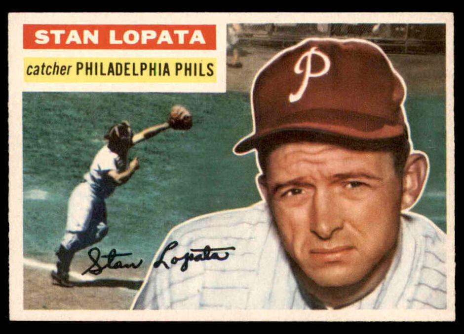 1956 Topps Baseball Stan Lopata #183